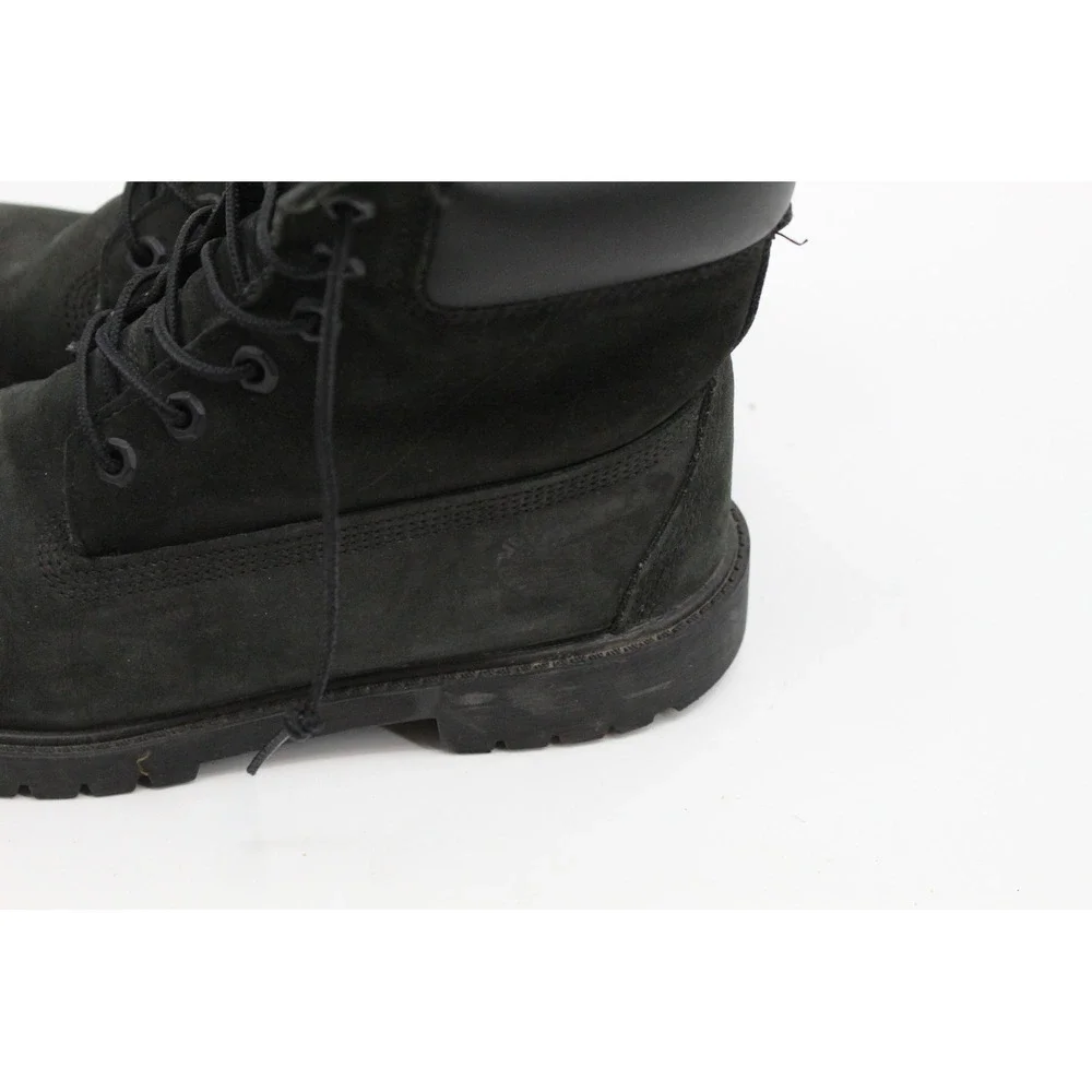 Timberland 6-inch Premium Waterproof Boots Black Nubuck 12907 Mens 6.5 M